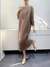 2025 novo vestido casual plissado elegante high-end manga morcego comprar usado  Enviando para Brazil