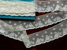 Dentelle ancienne bordure d'occasion  Morestel