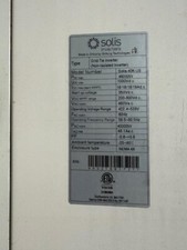 40kw solis grid for sale  Parkersburg