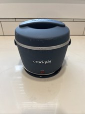 Calentador de alimentos portátil Crock-Pot 20 oz azul 20 oz olla de almuerzo olla de cocción lenta segunda mano  Embacar hacia Mexico