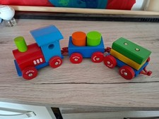 Baby holzeisenbahn bausteine gebraucht kaufen  Radeberg, Wachau
