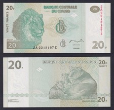Banconota congo francs usato  Chieri