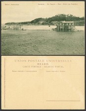 Cartão postal antigo do Brasil Baixo Amazonas Santarém Rio Tapajos Para Porto com Trapicche comprar usado  Enviando para Brazil