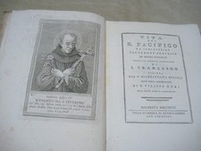 BIGIOLI "VITA DEL BEATO PACIFICO DA SANSEVERINO" MACERATA 1793 CON RITRATTO, usado comprar usado  Enviando para Brazil