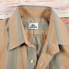 Camisa listrada masculina manga curta tamanho 39 LACOSTE comprar usado Camisa listrada masculina manga curta tamanho 39 LACOSTE comprar usado  Enviando para Brazil