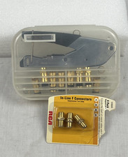 Kit de conector de cabo coaxial de compressão quad RCA VHC145KITN RG6 com pacote com 3 VH664N comprar usado  Enviando para Brazil
