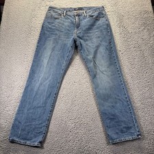 Jeans masculino Gap 1969 36x32 azul lavagem leve algodão ajuste reto jeans vestuário de trabalho comprar usado  Enviando para Brazil