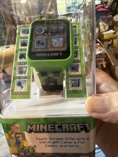 Smartwatch interativo Minecraft carregamento USB verde trepadeira relógio infantil, usado comprar usado  Enviando para Brazil