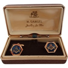 Samuel masonic cufflinks for sale  INVERNESS