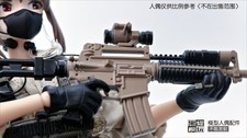 Boneca arma M4A1 modelo 1/12 acessórios soldado Figma Mini M4A1 em estoque comprar usado  Enviando para Brazil