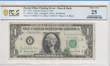 1963 $1 FRN Richmond erro de impressão deslocamento parcial - face e verso PCGS 25 MUITO BOM ESTADO , usado comprar usado  Enviando para Brazil