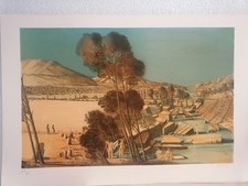 Lithographie signée theimer d'occasion  Vienne