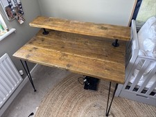Reclaimed wood desk for sale  ASHFORD