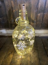Flocos de neve de Natal iluminados feitos à mão garrafa de vinho luzes de fadas comprar usado  Enviando para Brazil