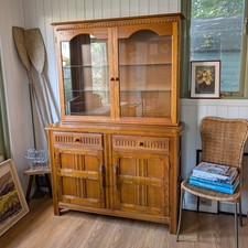 Vintage glazed oak for sale  LEE-ON-THE-SOLENT