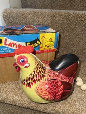 Vintage tinplate hen for sale  STOCKBRIDGE