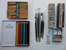 Watercolours oil pastels for sale Watercolours oil pastels for sale  LONDON