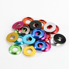 Junta de arandelas de cabeza de botón de aleación de aluminio M2-M8 color de arandela de tornillo anodizado segunda mano  Embacar hacia Mexico
