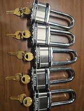 5 chaves de cadeados comerciais iguais à Master Lock M5KA LJSTS #0501  comprar usado  Enviando para Brazil
