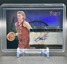 2024-25 Panini Select Luke Travers AUTO Signature Selections Silver Prizm na sprzedaż  Wysyłka do Poland