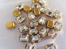 36 configurações de strass octógono Swarovski 10x8mm cristal/latão. comprar usado  Enviando para Brazil