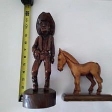 Wood carvings cowboy for sale  Yakima