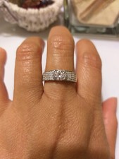 Anello solitario zircone usato  Montegrotto Terme