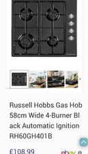 Rh60gh401b black gas for sale  NOTTINGHAM
