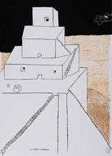 Sottsass ettore litografia usato  Milano