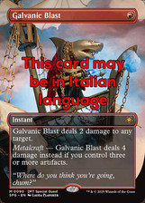 Mtg galvanic blast usato  Italia