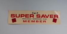 Adesivo de para-choque vintage Acme loja supermercados membro supereconômico publicidade, usado comprar usado  Enviando para Brazil