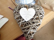 Wicker heart sign for sale  NORTHAMPTON