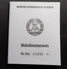 Nva wehrdienstausweis blanko gebraucht kaufen  Eberswalde-Umland