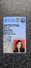 Law And Order SVU Det Olivia Benson NYPD Novidade ID FEITA EM METAL/ALUMÍNIO, usado comprar usado  Enviando para Brazil
