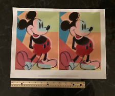 FUNDAÇÃO ANDY WARHOL RARA 1995 LITOGRAFIA POP ART IMPRESSÃO "DOUBLE MICKEY" 1981  comprar usado  Enviando para Brazil