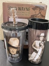 Caneca de viagem de plástico nova na caixa John Wayne Western Cowboy 18 oz copo de viagem acrílico 16 oz comprar usado  Enviando para Brazil