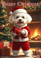 Bichon dog christmas for sale  STEYNING