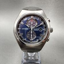 Usado, Citizen Eco-Drive Weekender relógio cronógrafo masculino 43mm mostrador azul titânio data A comprar usado  Enviando para Brazil