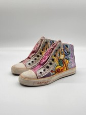 Converse All Star Chuckie Hi-Tops Laceless Vintage Personalizado com Gráficos Ed Hardy comprar usado  Enviando para Brazil