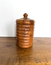 Vintage wood lidded for sale  Spanish Fork