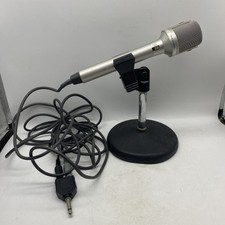 Microfone condensador vintage realista estéreo traseiro eletreto 33-1085 suporte de mesa 2 comprar usado  Enviando para Brazil