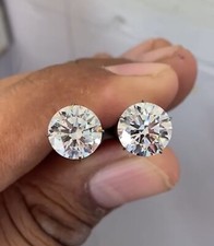 CVD solto diamante cultivado em laboratório 4 quilates par de cor redonda D, clareza se, certificado comprar usado  Enviando para Brazil