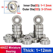Usado, Rolamentos de esferas em miniatura vedação pequena micro mini 1/2/3/4/5/6/7/8/9~12mm diâmetro interno. comprar usado  Enviando para Brazil