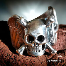 Teschio argento anello usato  Lucca