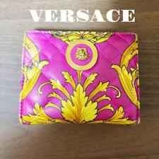 Usado, Carteira feminina VERSACE bi-fold rosa medusa do Japão i7011 comprar usado  Enviando para Brazil
