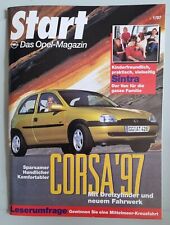 Opel Start Magazin 1/97 mit Poster, Corsa 97, Corvette V8, Signum , Frua Kadett comprar usado  Enviando para Brazil