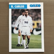 CARD ROBERTO CARLOS  REAL MADRID 1997 ROOKIE ONZE MONDIAL BRASIL, usado comprar usado  Enviando para Brazil