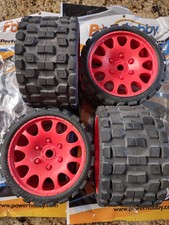 RODA DE PNEU POWER-HOBBY SCORPION LARANJA COM CINTO 17mm HEX T-MAXX E-MAXX REVO SRC comprar usado  Enviando para Brazil