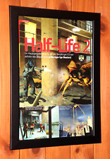 Half-Life 2 Xbox 360 PS3 Antigo Raro Pequeno Pôster Promocional / Página de Anúncio Emoldurada. comprar usado  Enviando para Brazil