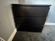black ikea drawers chest for sale black ikea drawers chest for sale TAMWORTH